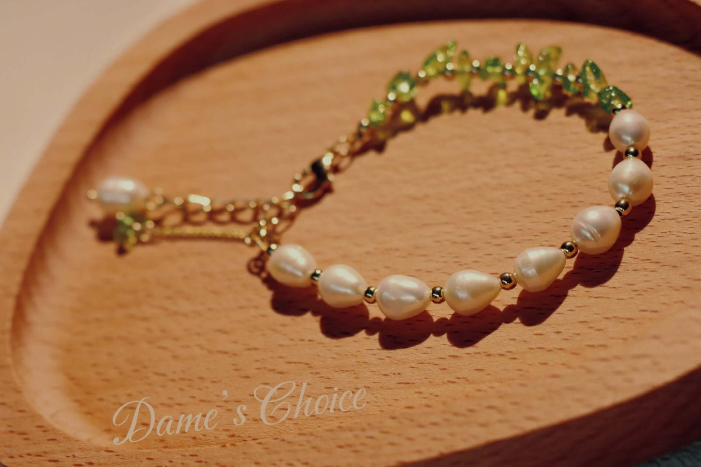 Pearl & Peridot Bracelet