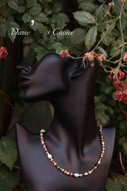 Bohemian Harmony - Pearl & Gemstone Necklace