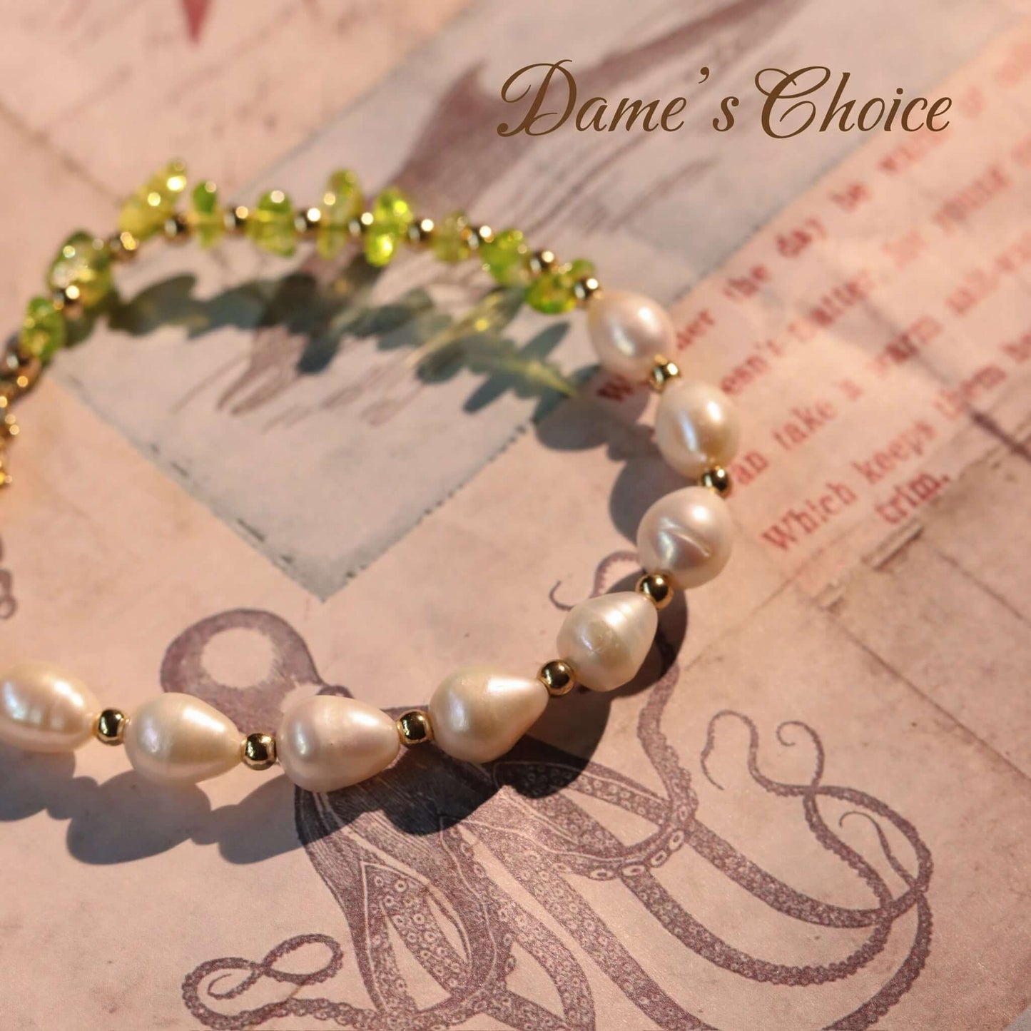 Pearl & Peridot Bracelet