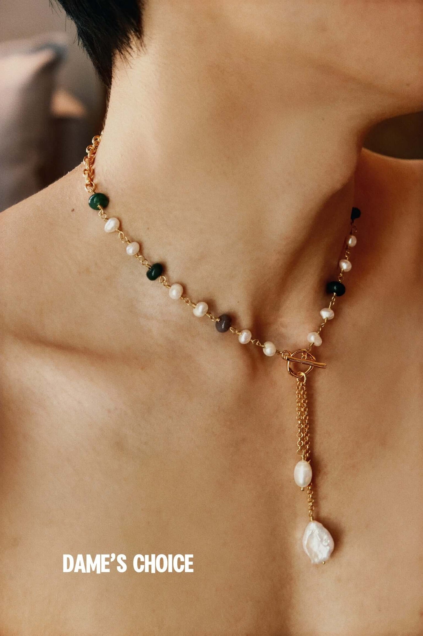 Baroque Pearl Drop Necklace